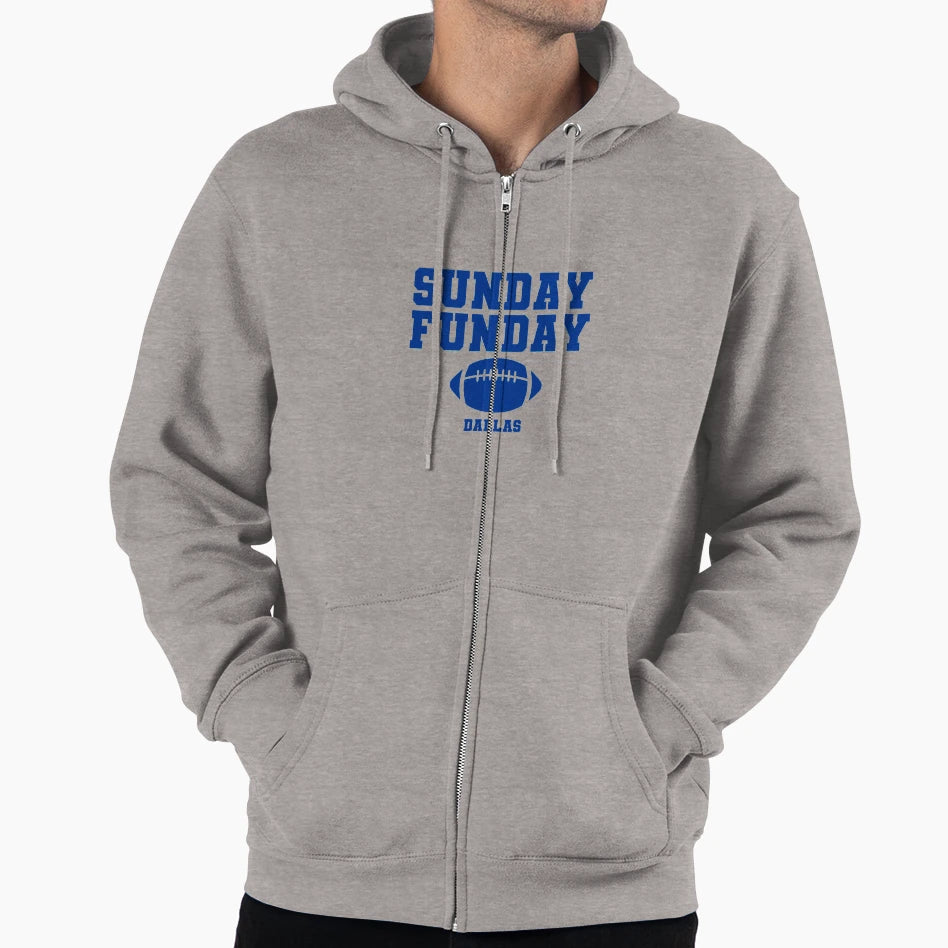 Sunday Funday Football Dallas Hoodie - Streetwear Style Unisex - T-Shirt, Sweatshirt, Hoodie