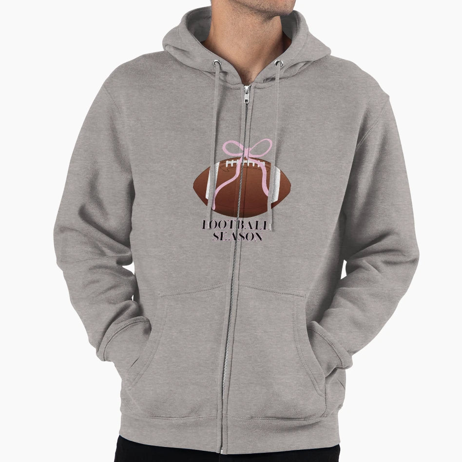Girly Football Season Hoodie - Minimalist Print Unisex - T-Shirt, Sweatshirt, Hoodie