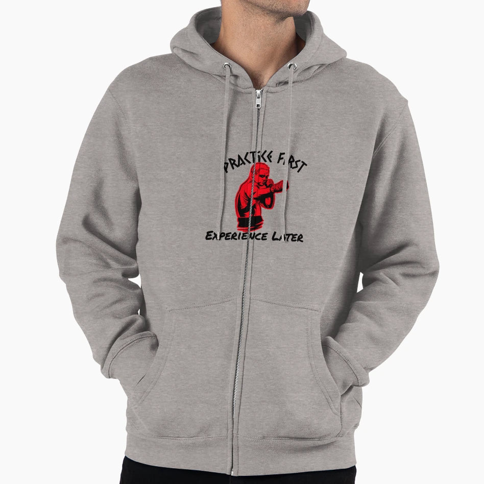 Practice First Experience Second Hoodie - Casual Everyday Wear for Adults - T-Shirt, Sweatshirt, Hoodie
