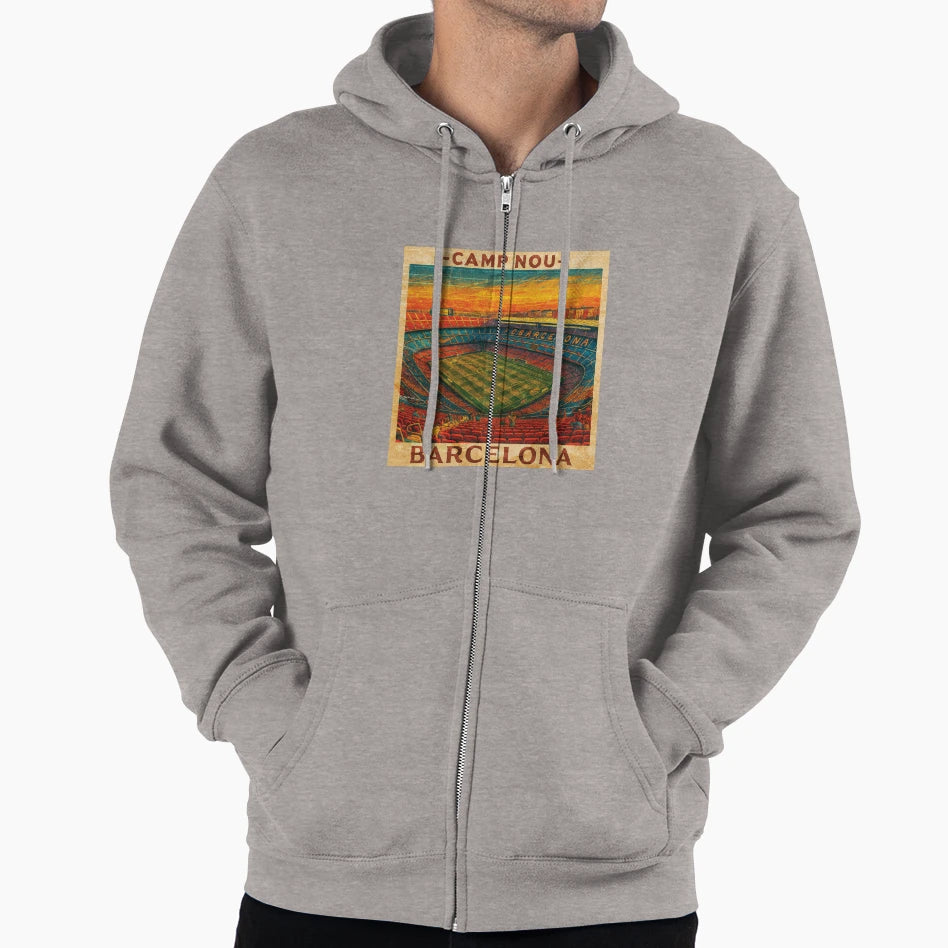 Camp Nou Barcelona Fc Hoodie - Casual Everyday Wear Unisex - T-Shirt, Sweatshirt, Hoodie