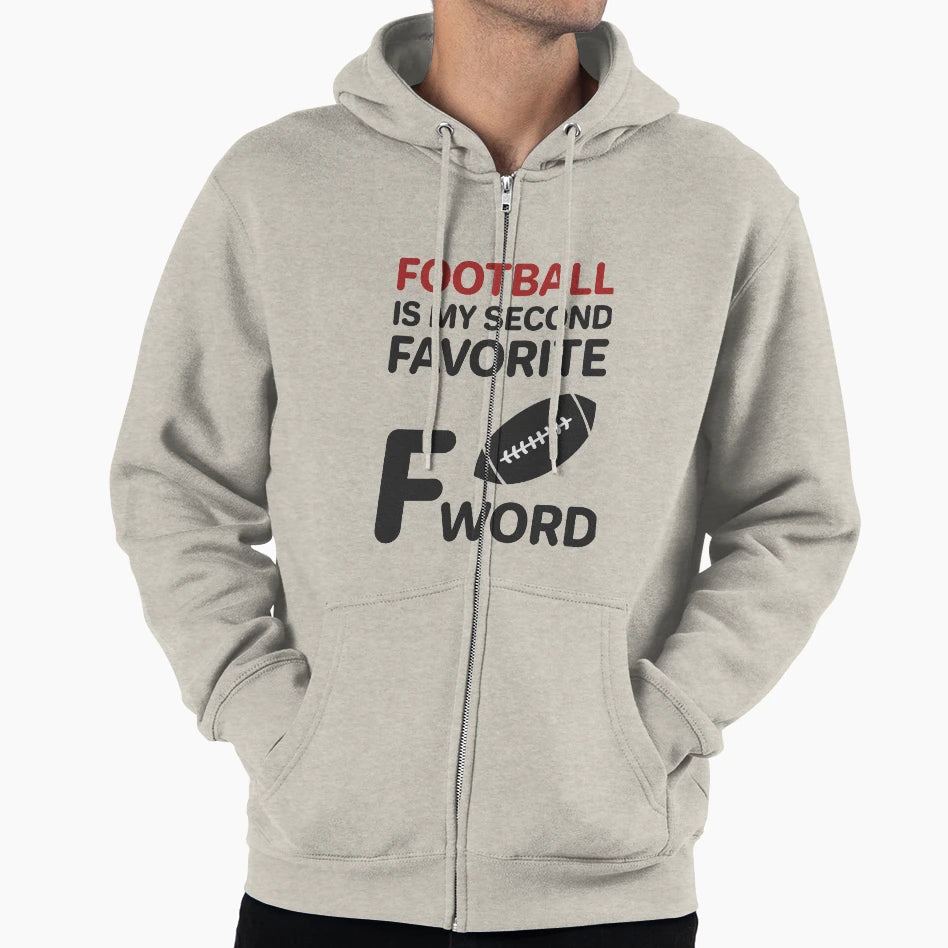 Football Is My Second Favorite F Word T-Shirt - Fun Novelty Design Unisex - T-Shirt, Sweatshirt, Hoodie
