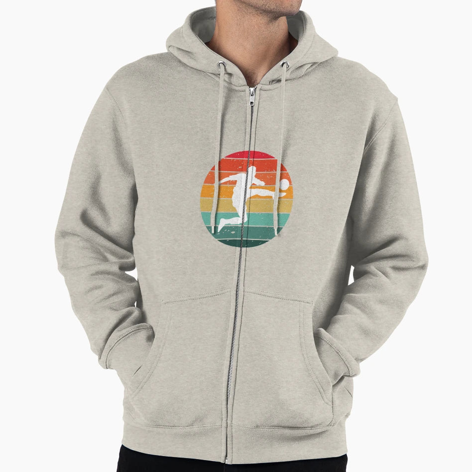 Soccer Player Silhouette Football Hoodie - Novelty Apparel for Adults - T-Shirt, Sweatshirt, Hoodie