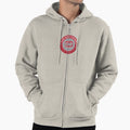 Every Night Football Circular Slogan Red Grey Hoodie - Graphic Print Unisex - T-Shirt, Sweatshirt, Hoodie