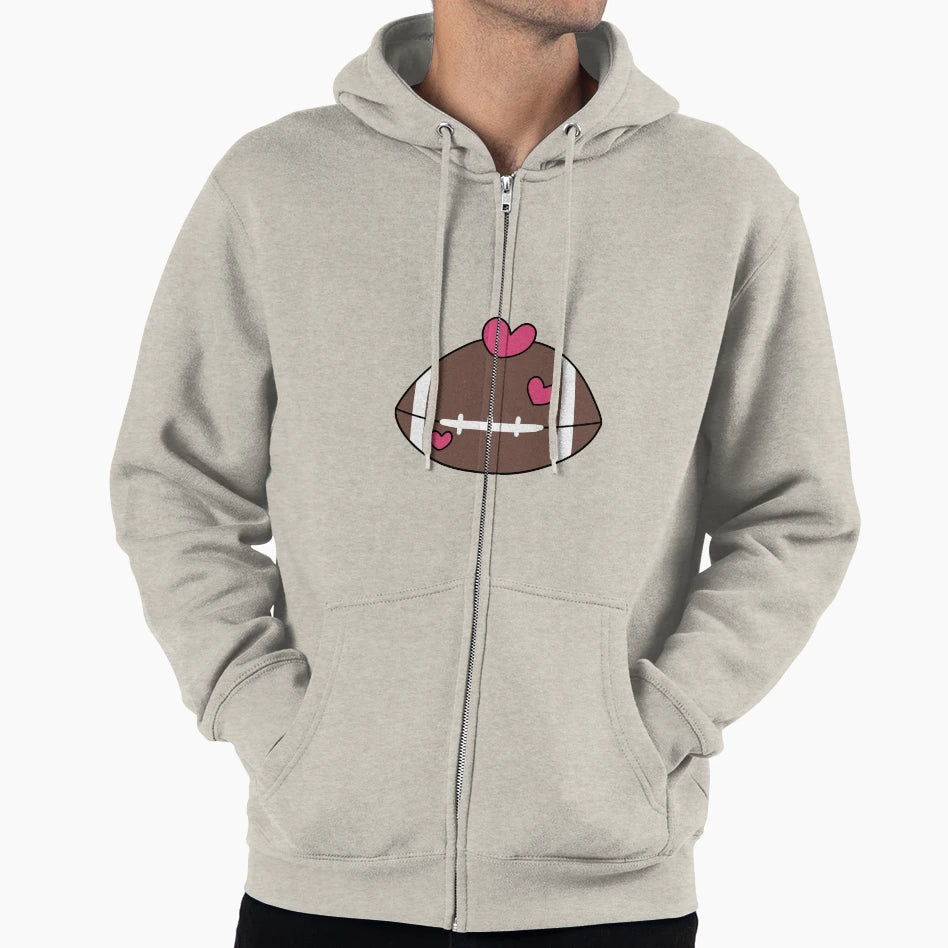Football Love Hoodie - Fun Novelty Design Unisex - T-Shirt, Sweatshirt, Hoodie