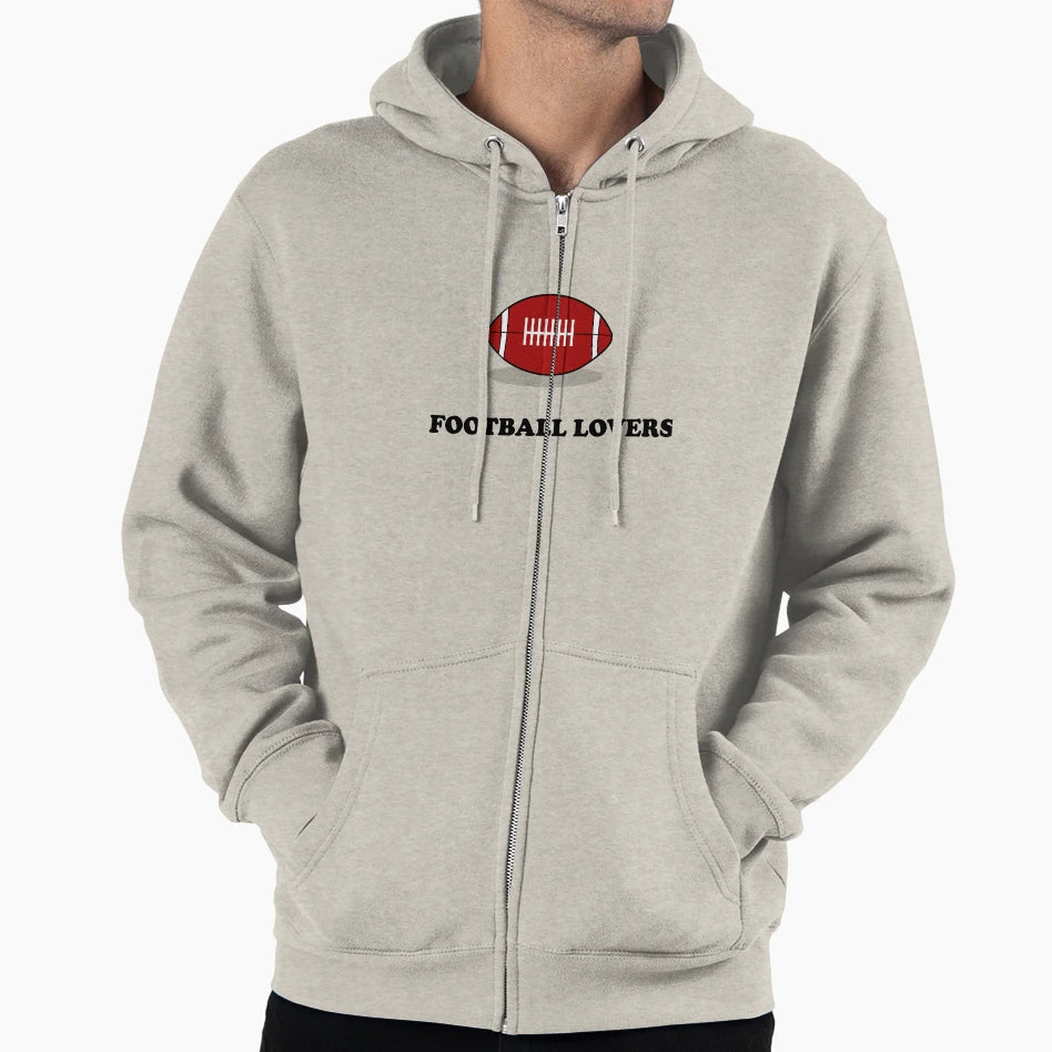 Football Lovers Hoodie - Minimalist Print Men Women - T-Shirt, Sweatshirt, Hoodie