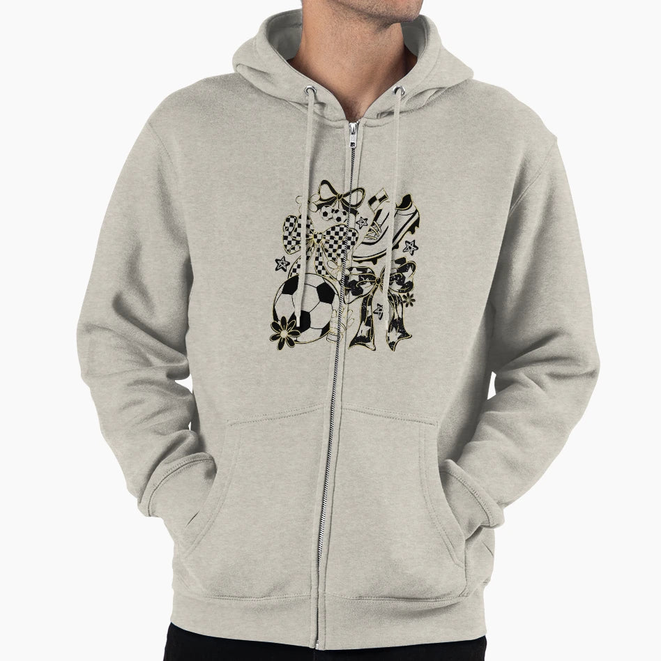 Coquette Soccer Hoodie - Custom Art Print Men Women - T-Shirt, Sweatshirt, Hoodie