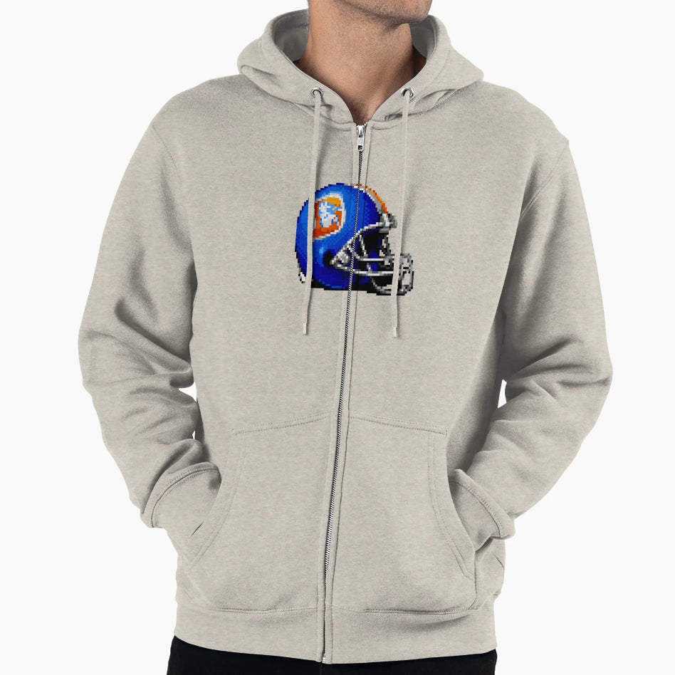 Broncos Helmet Sprite Hoodie - Novelty Apparel for Adults - T-Shirt, Sweatshirt, Hoodie