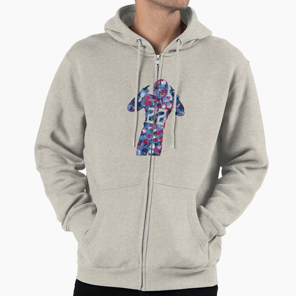 Splatter Henry Hoodie - Casual Everyday Wear Men Women - T-Shirt, Sweatshirt, Hoodie