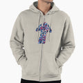 Splatter Henry Hoodie - Casual Everyday Wear Men Women - T-Shirt, Sweatshirt, Hoodie