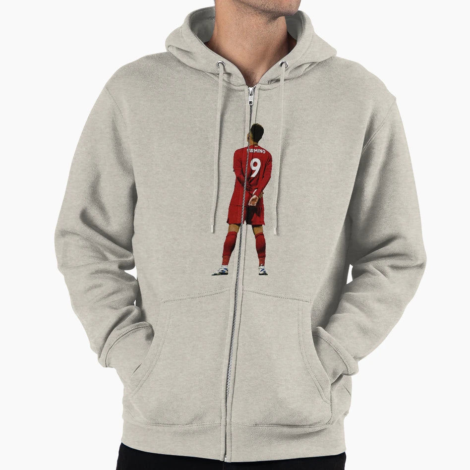 Roberto Firmino Back Turned Celebration Hoodie - Novelty Apparel Men Women - T-Shirt, Sweatshirt, Hoodie