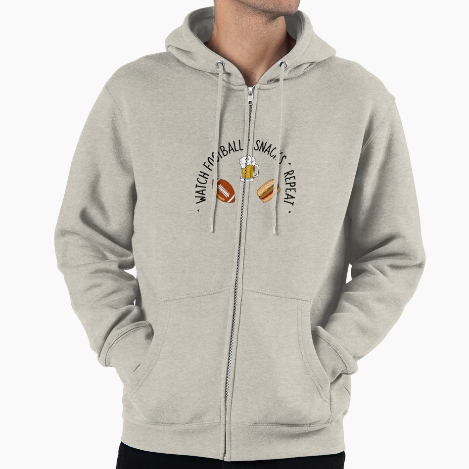 Football Lover Snacks Hoodie - Casual Everyday Wear Unisex - T-Shirt, Sweatshirt, Hoodie
