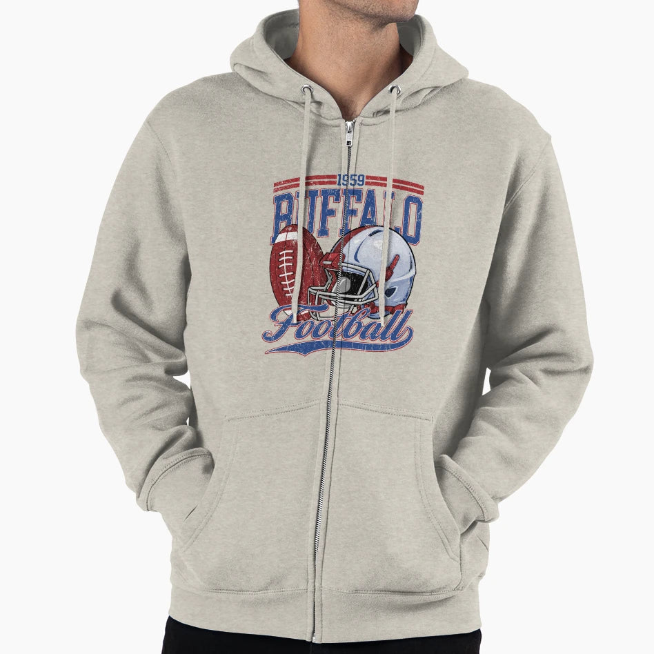 Buffalo Football Fan Hoodie - Fun Novelty Design for Adults - T-Shirt, Sweatshirt, Hoodie
