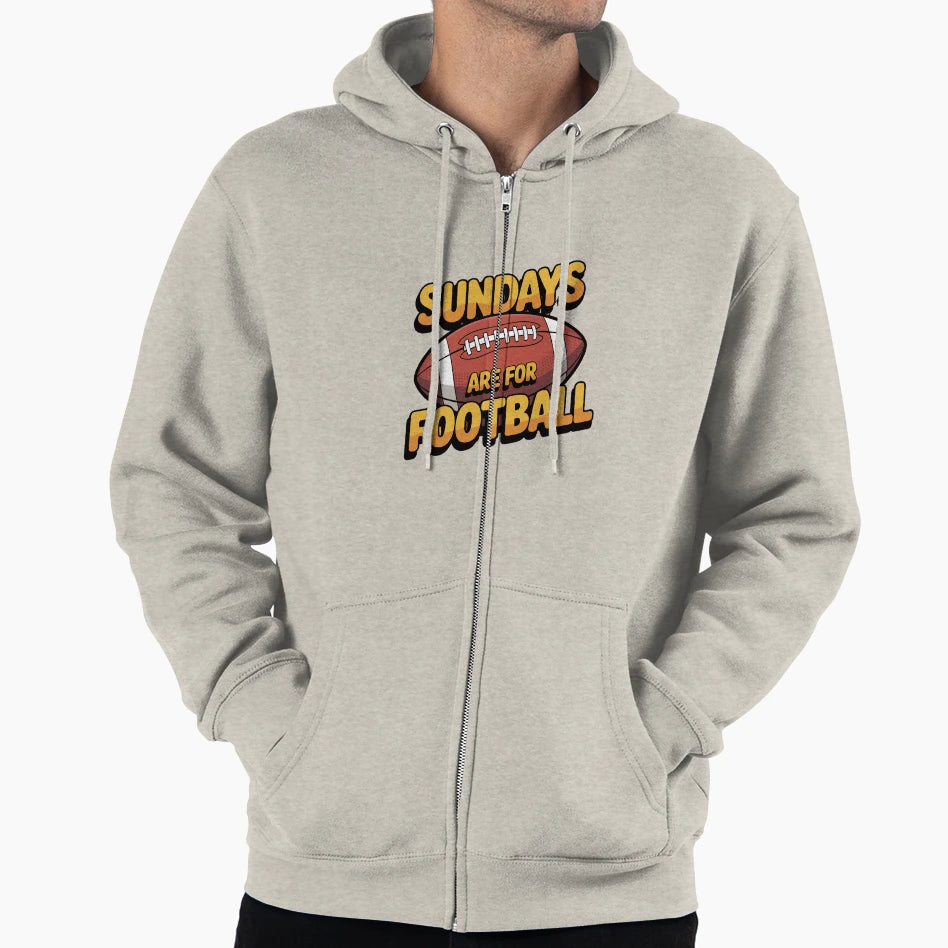 Sundays Are Football Game Day Fan Hoodie - Unique Graphic Unisex - T-Shirt, Sweatshirt, Hoodie