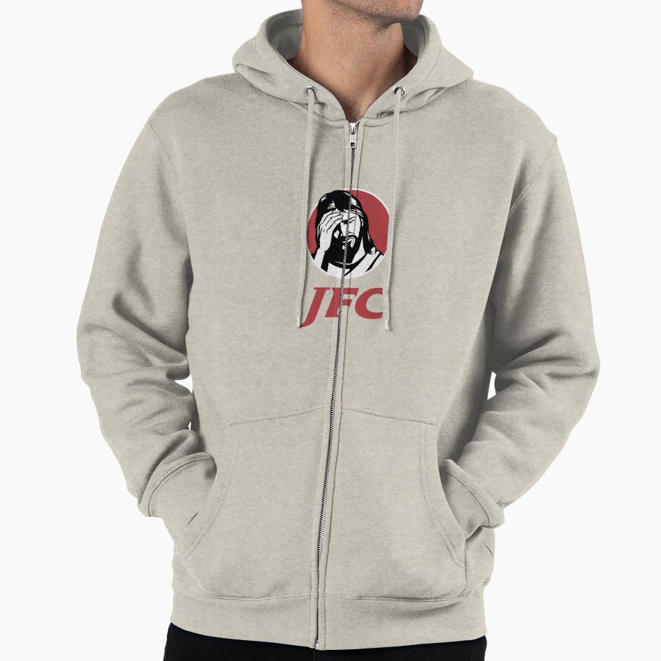 Jfc Jesus F Christ Funny Parody Bold Hoodie - Novelty Apparel Unisex - T-Shirt, Sweatshirt, Hoodie
