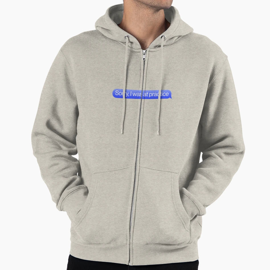 Sorry I Was Practice Gymnast Sports Imessage Hoodie - Trendy Graphic Unisex - T-Shirt, Sweatshirt, Hoodie