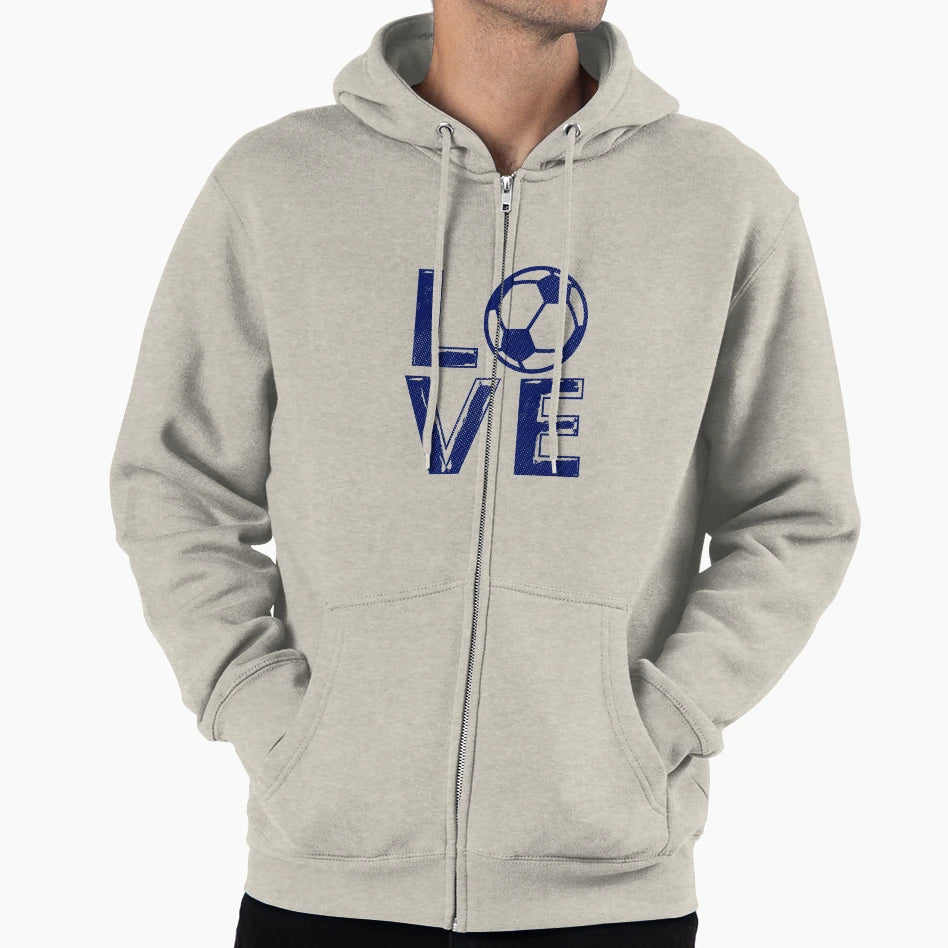 Soccer Love Hoodie - Fun Novelty Design Men Women - T-Shirt, Sweatshirt, Hoodie