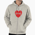 Love Football Heart Hoodie - Novelty Apparel Men Women - T-Shirt, Sweatshirt, Hoodie