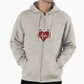 Heartbeat To Bicep Fitness Love Minimalist Hoodie - Custom Art Print Unisex - T-Shirt, Sweatshirt, Hoodie