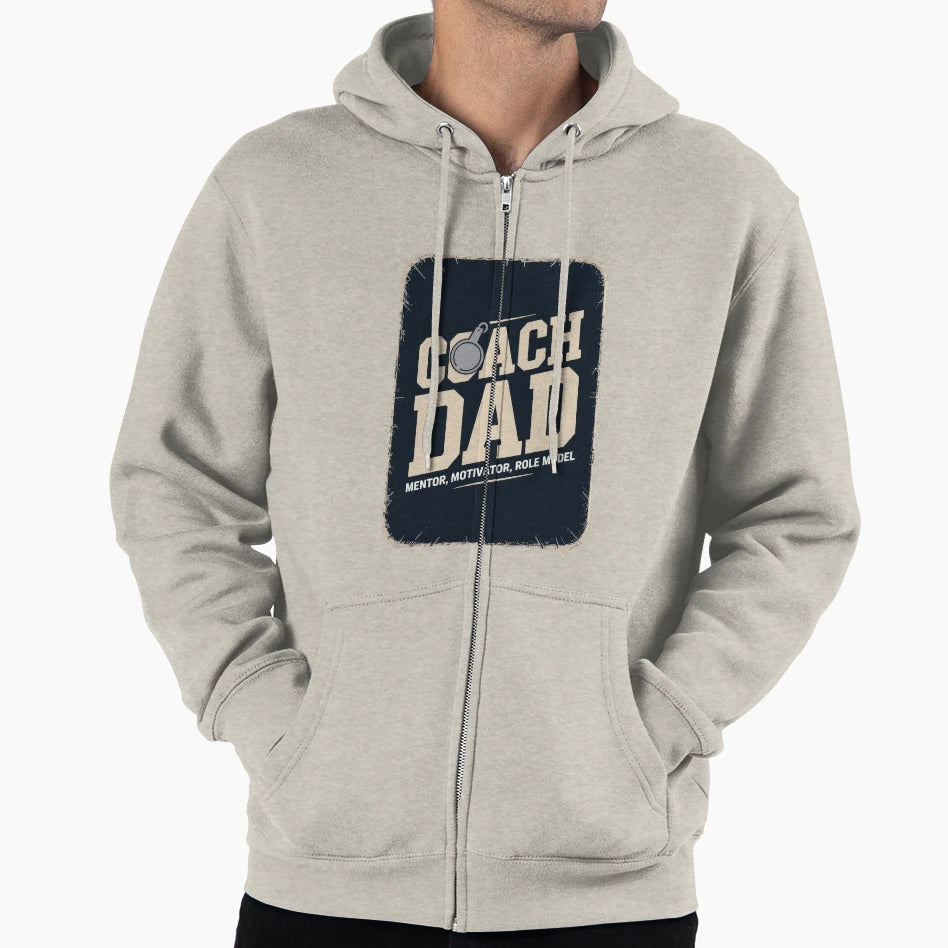 Coach Dad Hoodie - Casual Everyday Wear Men Women - T-Shirt, Sweatshirt, Hoodie