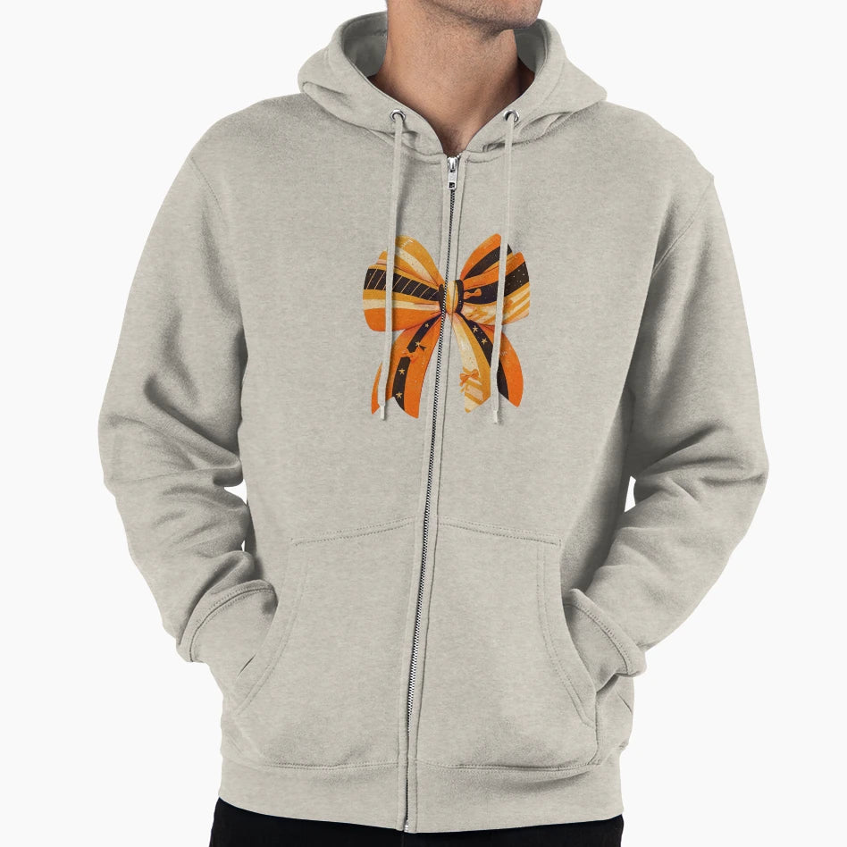 Halloween Bow Hoodie - Minimalist Print for Adults - T-Shirt, Sweatshirt, Hoodie