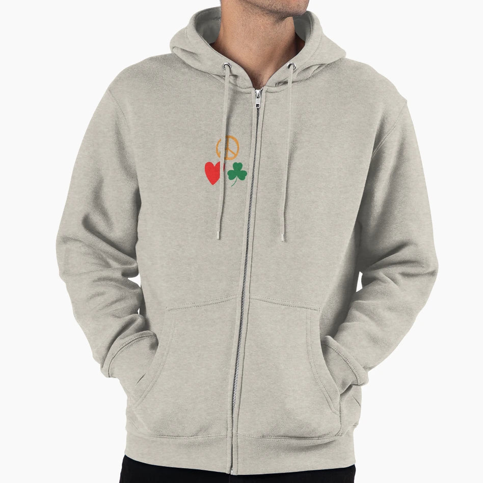 More Peace Love And Shamrocks Hoodie - Casual Everyday Wear for Adults - T-Shirt, Sweatshirt, Hoodie