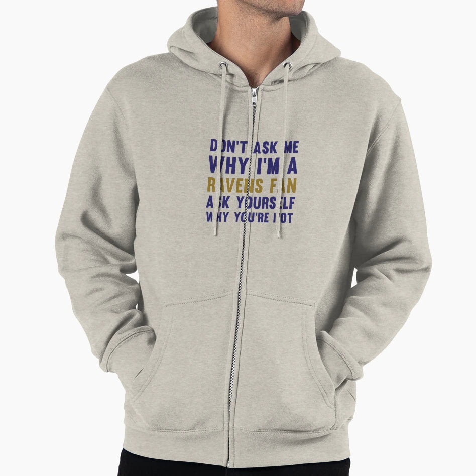 Ravens Fan Hoodie - Minimalist Print Unisex - T-Shirt, Sweatshirt, Hoodie