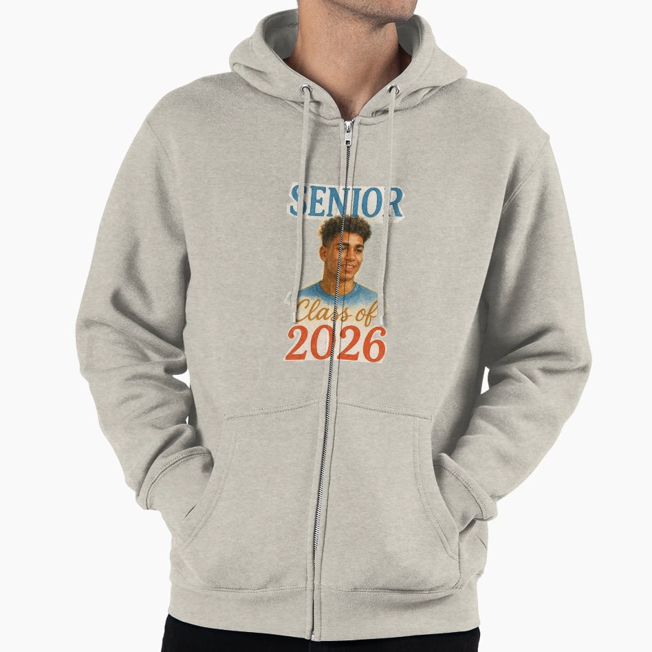 Senior Class 2026 Watercolor Painting Hoodie - Trendy Graphic for Adults - T-Shirt, Sweatshirt, Hoodie