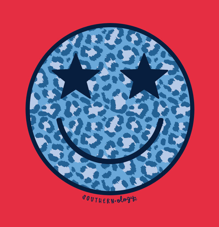 Southernology Statement Star Leopard Smile USA Canvas - Adult & Kids T-Shirts, Sweatshirts & Hoodies apparel design preview 2