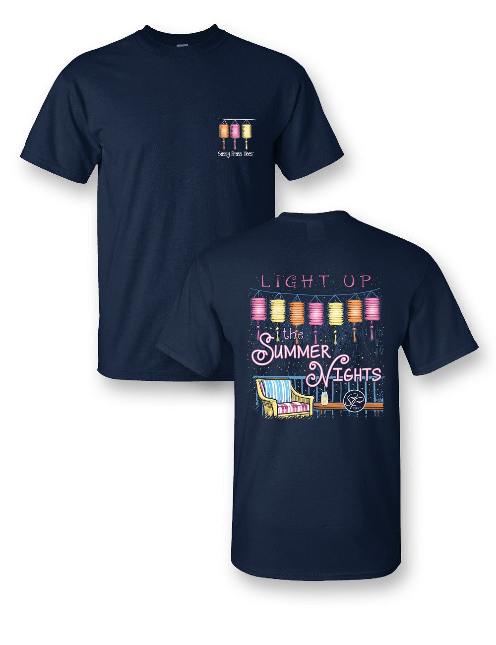 Sassy Frass Light Up the Summer Nights Girlie Bright - Adult & Kids T-Shirts, Sweatshirts & Hoodies apparel design preview 2