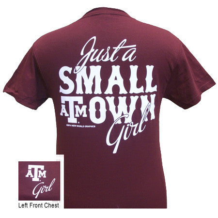 Texas Just A Small Town Girl Girlie Bright - Adult & Kids T-Shirts, Sweatshirts & Hoodies apparel design preview 1