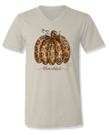 SALE Sassy Frass Thankful Leopard Pumpkin V-Neck - Adult & Kids T-Shirts, Sweatshirts & Hoodies apparel design preview 1
