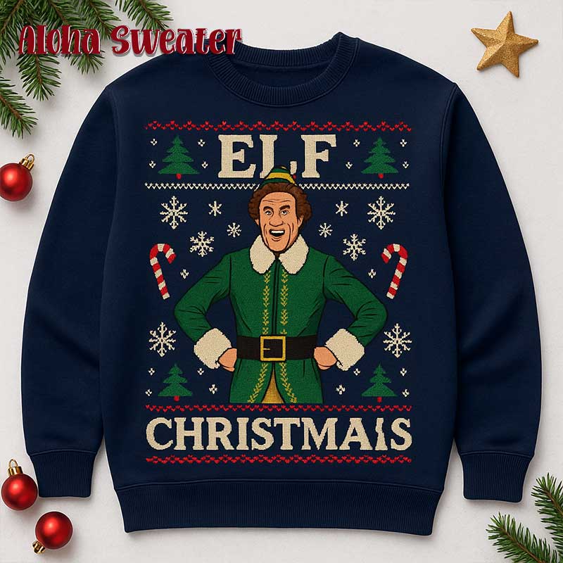 Son Of The Nutcracker Buddy Elf Ugly Christmas Sweater product image 2