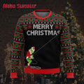 The Grinch Stole Christmas Text Ugly Christmas Sweater product image