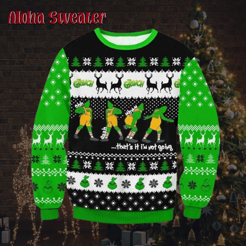 The Grinch Stole Christmas Text Ugly Christmas Sweater product image 2