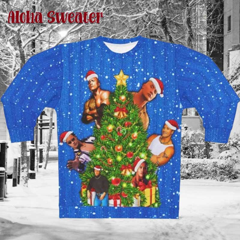 The Crock The Rock Meme Ugly Christmas Sweater product image 2