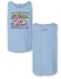 Sassy Frass Floating the River Flamingo Comfort - Adult & Kids T-Shirts, Sweatshirts & Hoodies apparel design preview 1