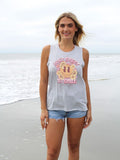 Simply Southern Forget To Smile Silver Tank Top - Adult & Kids T-Shirts, Sweatshirts & Hoodies apparel design preview 1