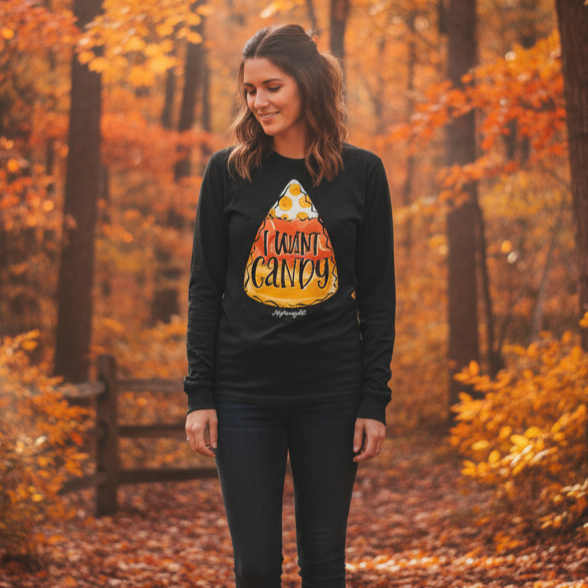 SALE Southern Couture HW 828 Candy Halloween Bella - Adult & Kids T-Shirts, Sweatshirts & Hoodies apparel design preview 1