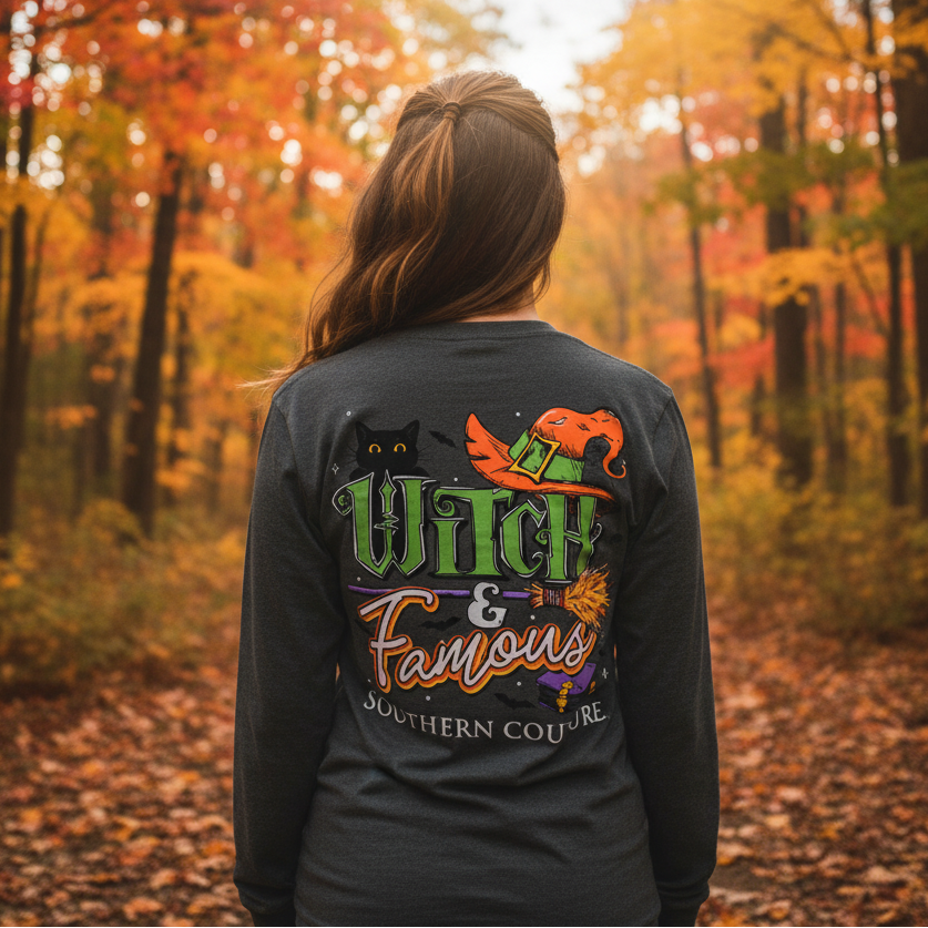 SALE Southern Couture Classic Witch Famous Halloween - Adult & Kids T-Shirts, Sweatshirts & Hoodies apparel design preview 1