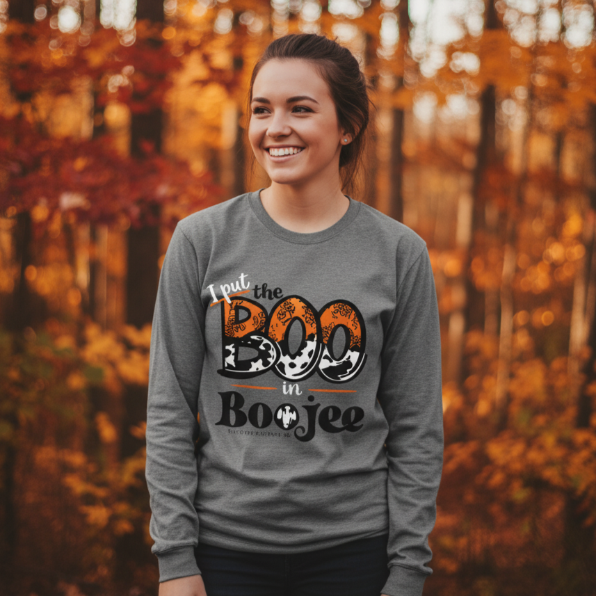 SALE Southern Couture Boo in Boujee Fall Soft - Adult & Kids T-Shirts, Sweatshirts & Hoodies apparel design preview 1