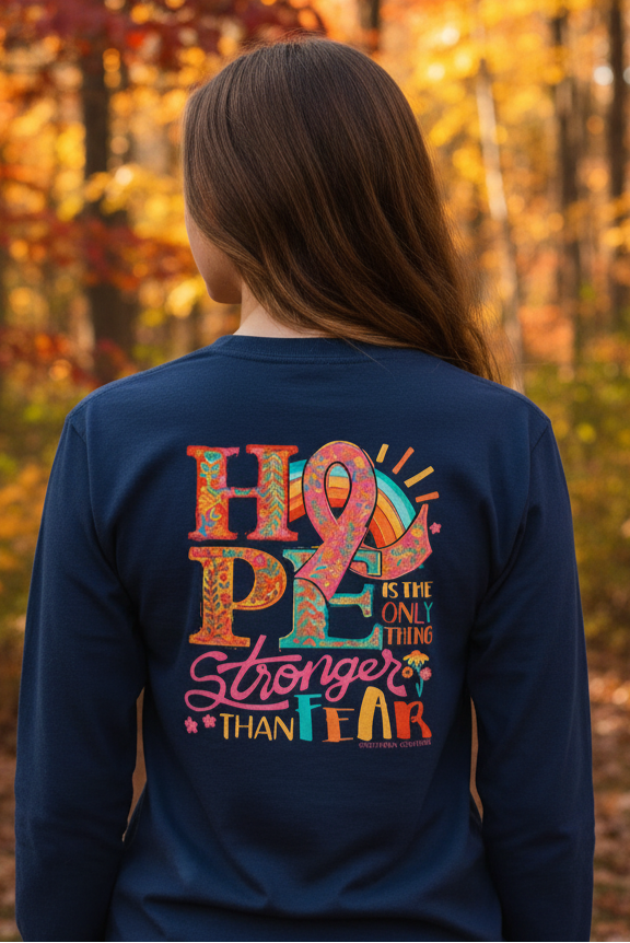 Southern Couture Classic Hope Stronger Cancer - Adult & Kids T-Shirts, Sweatshirts & Hoodies apparel design preview 1