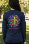Southern Couture Classic Brushstroke Cross Circle - Adult & Kids T-Shirts, Sweatshirts & Hoodies apparel design preview 1