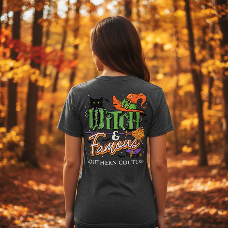 SALE Southern Couture Classic Witch Famous Halloween - Adult & Kids T-Shirts, Sweatshirts & Hoodies apparel design preview 1