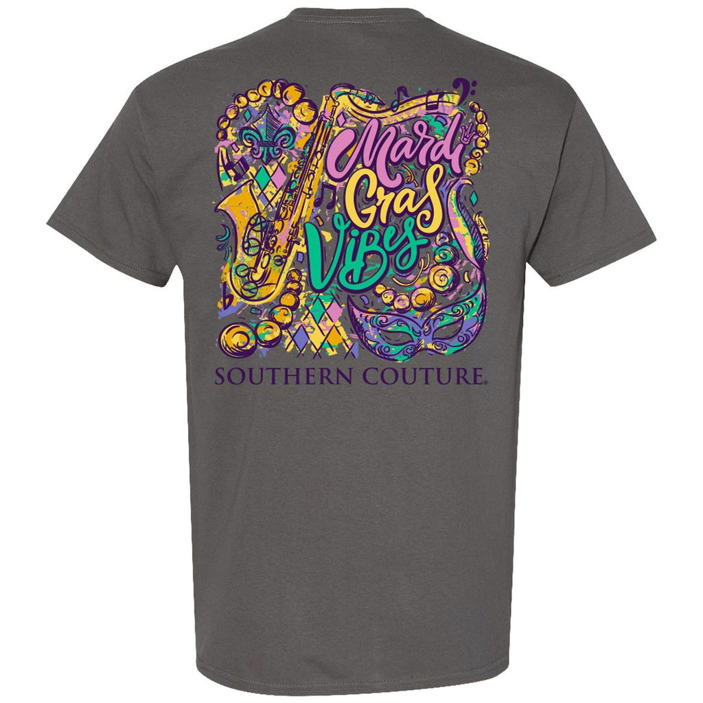 Southern Couture Classic Mardi Gras Vibes - Adult & Kids T-Shirts, Sweatshirts & Hoodies apparel design preview 2