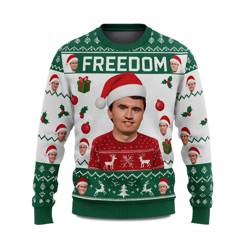 Freedom Charlie Kirk Christmas Ugly Sweater product image 2