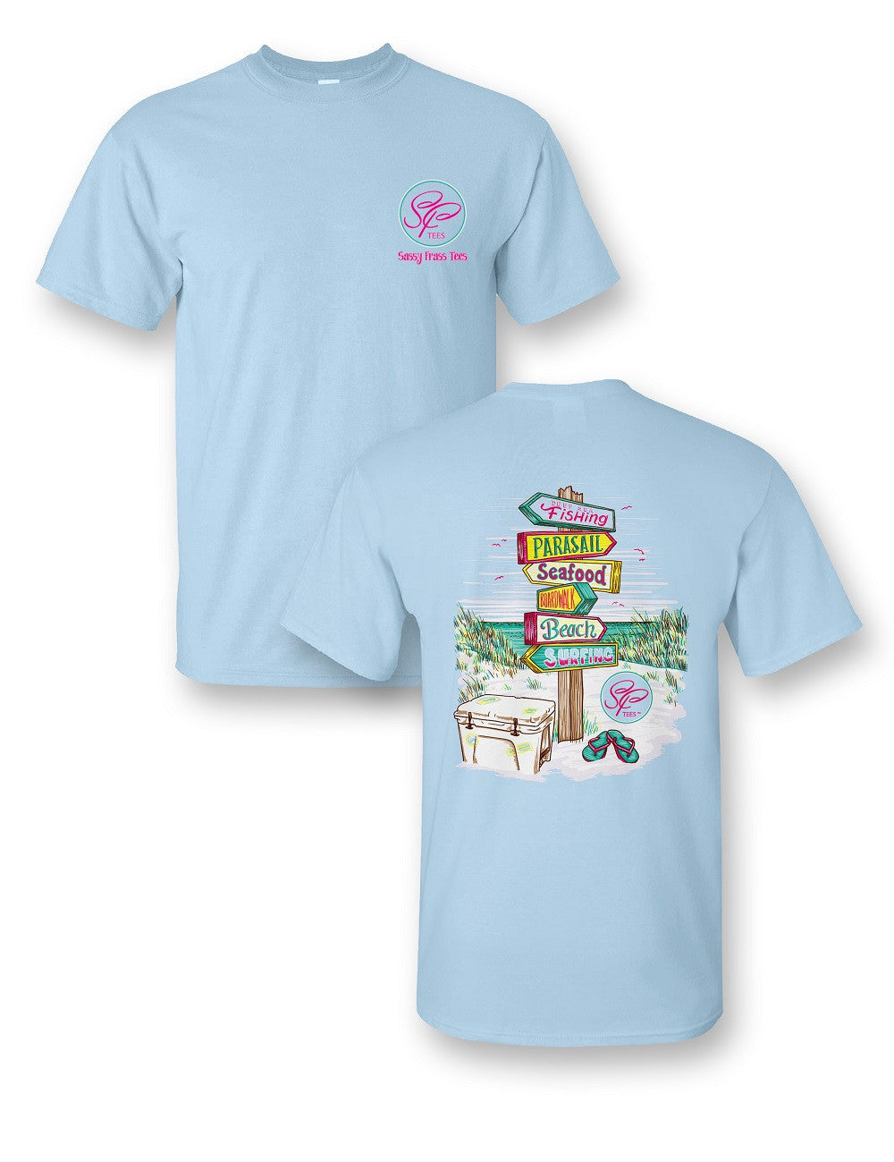 SALE Sassy Frass Walk This Way Beach Signs Comfort - Adult & Kids T-Shirts, Sweatshirts & Hoodies apparel design preview 1