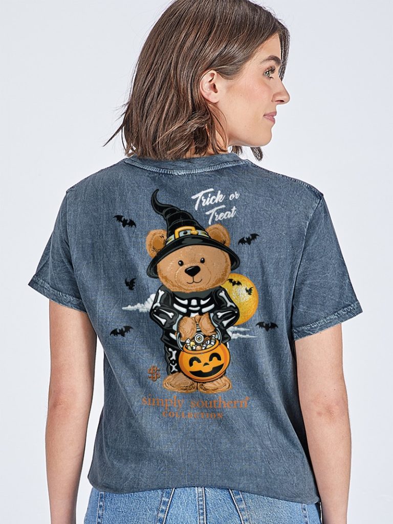 Simply Southern Teddy Candy Fall Washed Coal - Adult & Kids T-Shirts, Sweatshirts & Hoodies apparel design preview 1