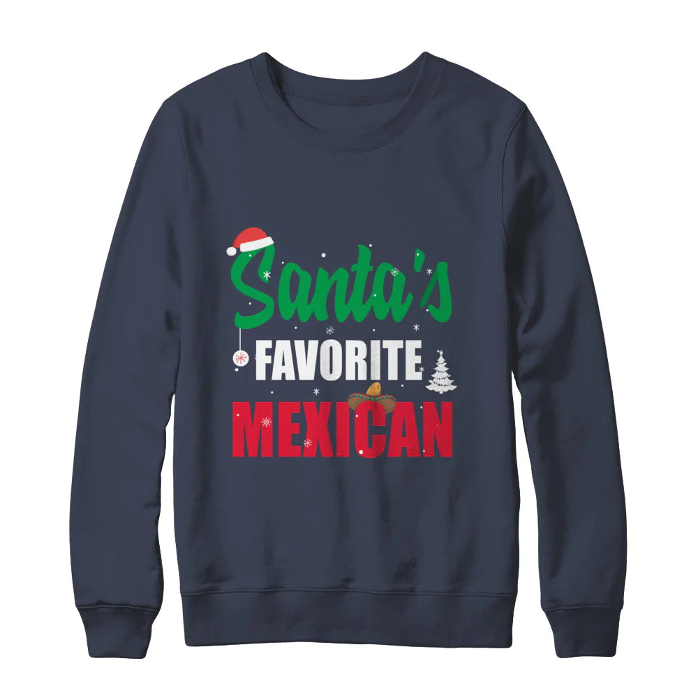 Santa’s favorite mexican Christmas sweater product image 3